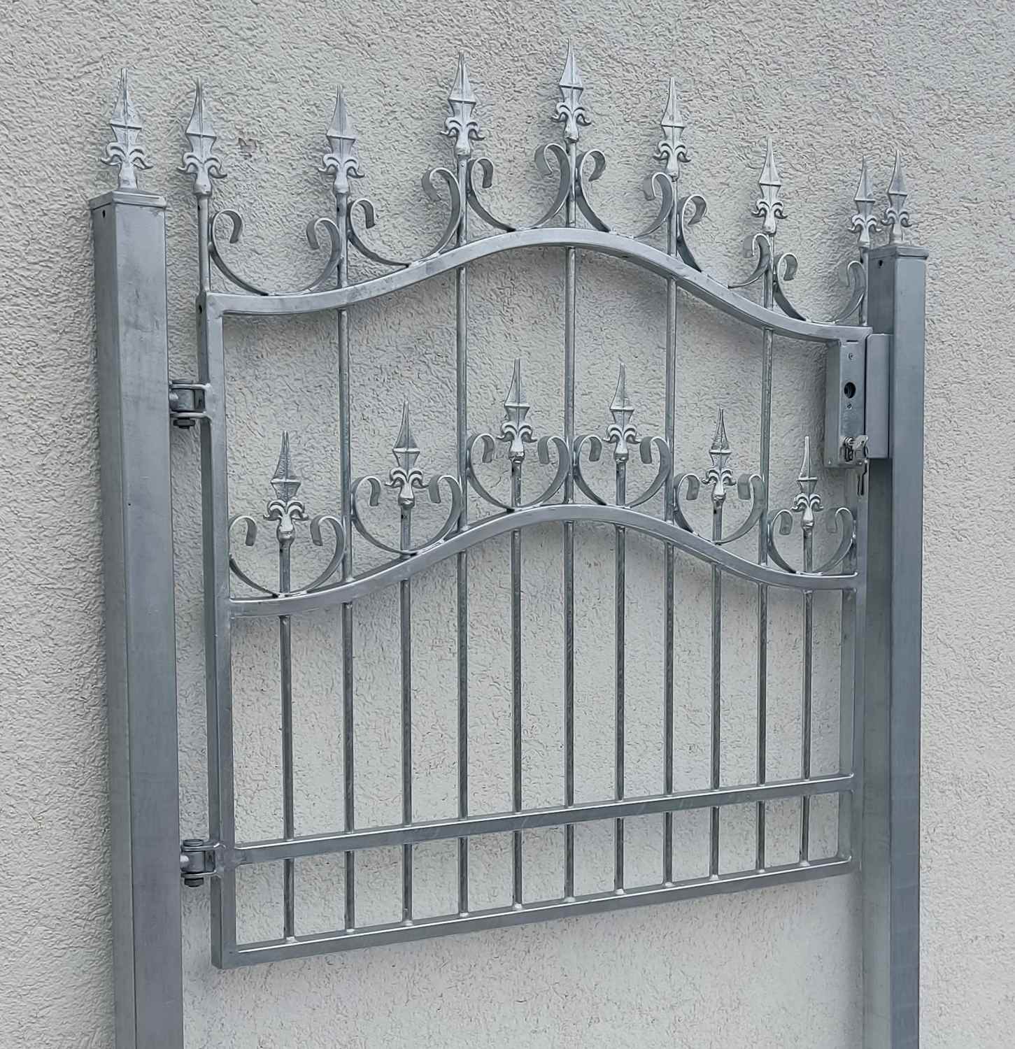 Gartentür Tür Tor Metall Schmiedeeisen Pforte Roma-GT100/100S Verzinkt Pf-Set 60 Gartentür Tür Tor Metall Schmiedeeisen Pforte Roma-GT100/100S Verzinkt Pf-Set 60