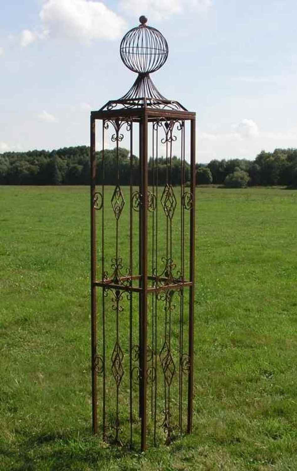 Rankstab Rankhilfe Pfosten Obelisk Kent XXL 225 ROST Rankstab Rankhilfe Pfosten Obelisk Kent XXL 225 ROST