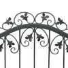 Tor Gartentür Pforte Rosenbogen mit Gartentür Monaco-RBGT-RBS 100/100/40 Schloss Verzinkt Anthrazit Grau 100 cm 1m Detail