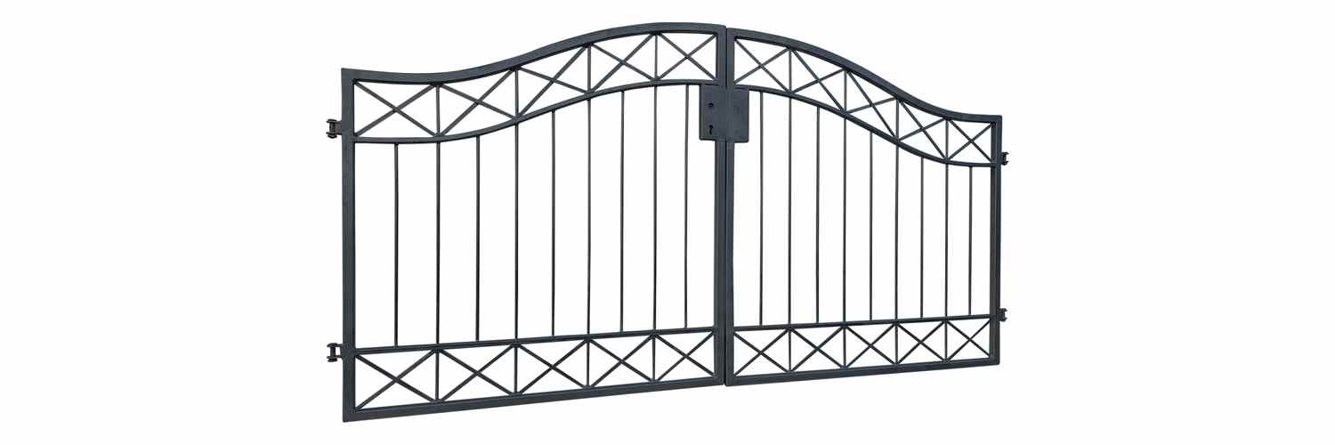 Gartentor Hoftor Einfahrtstor Metall Crossline-GT300/100S Anthrazit Grau Gartentor Hoftor Einfahrtstor Metall Crossline-GT300/100S Anthrazit Grau