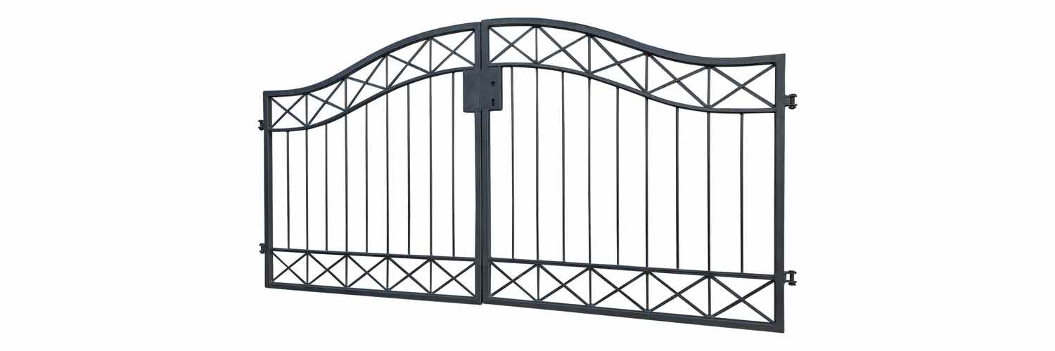 Gartentor Hoftor Einfahrtstor Metall Crossline-GT300/100S Anthrazit Grau Gartentor Hoftor Einfahrtstor Metall Crossline-GT300/100S Anthrazit Grau