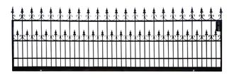 Hoftor Gartentor Schiebetor Roma-FTS400/100S Feuer Verzinkt 400 cm 4 m Anthrazit Grau