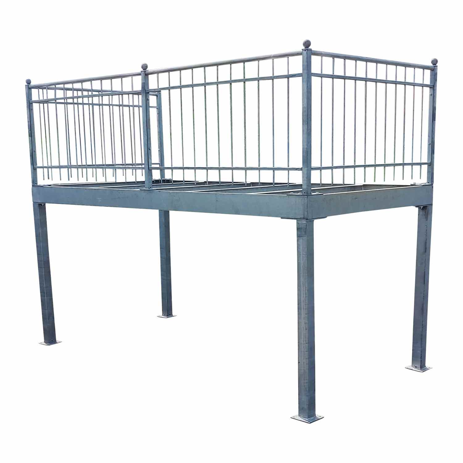 Gartenzaun Metall Modern Zaun Balkongeländer Marinella-Z80/140 Feuer Verzinkt Gartenzaun Metall Modern Zaun Balkongeländer Marinella-Z80/140 Feuer Verzinkt