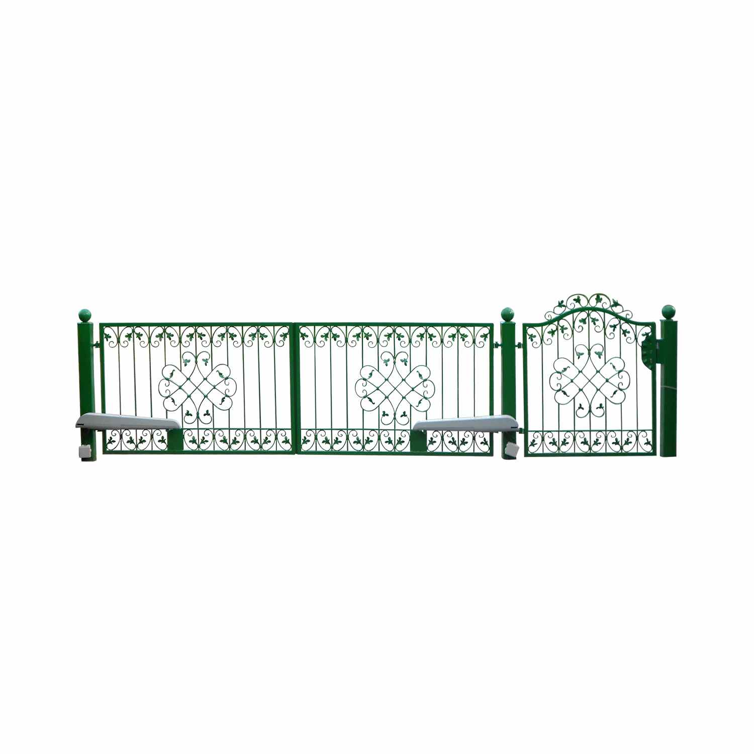 Elektrisch Gartentor Hoftor Tor Schmiedeisen Metall Monaco-GFT500/100A Premium P.-Set Anthrazit Grau Elektrisch Gartentor Hoftor Tor Schmiedeisen Metall Monaco-GFT500/100A Premium P.-Set Anthrazit Grau