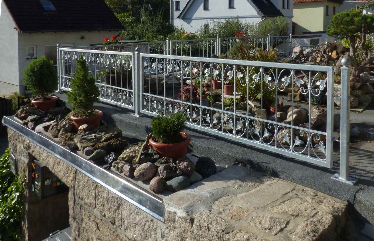 Balkon Geländer Terassen Gitter Schmiedeeisen Monaco-Z60/200 Feuer Verzinkt Balkon Geländer Terassen Gitter Schmiedeeisen Monaco-Z60/200 Feuer Verzinkt