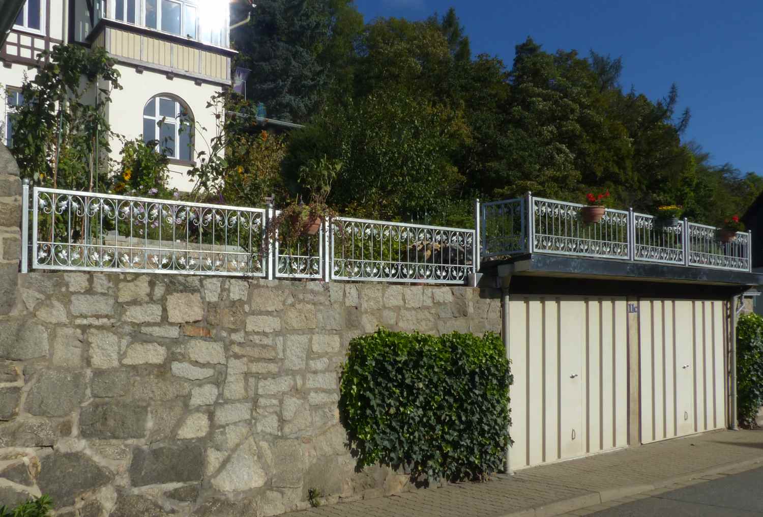 Balkon Geländer Terassen Gitter Schmiedeeisen Monaco-Z60/200 Feuer Verzinkt Balkon Geländer Terassen Gitter Schmiedeeisen Monaco-Z60/200 Feuer Verzinkt