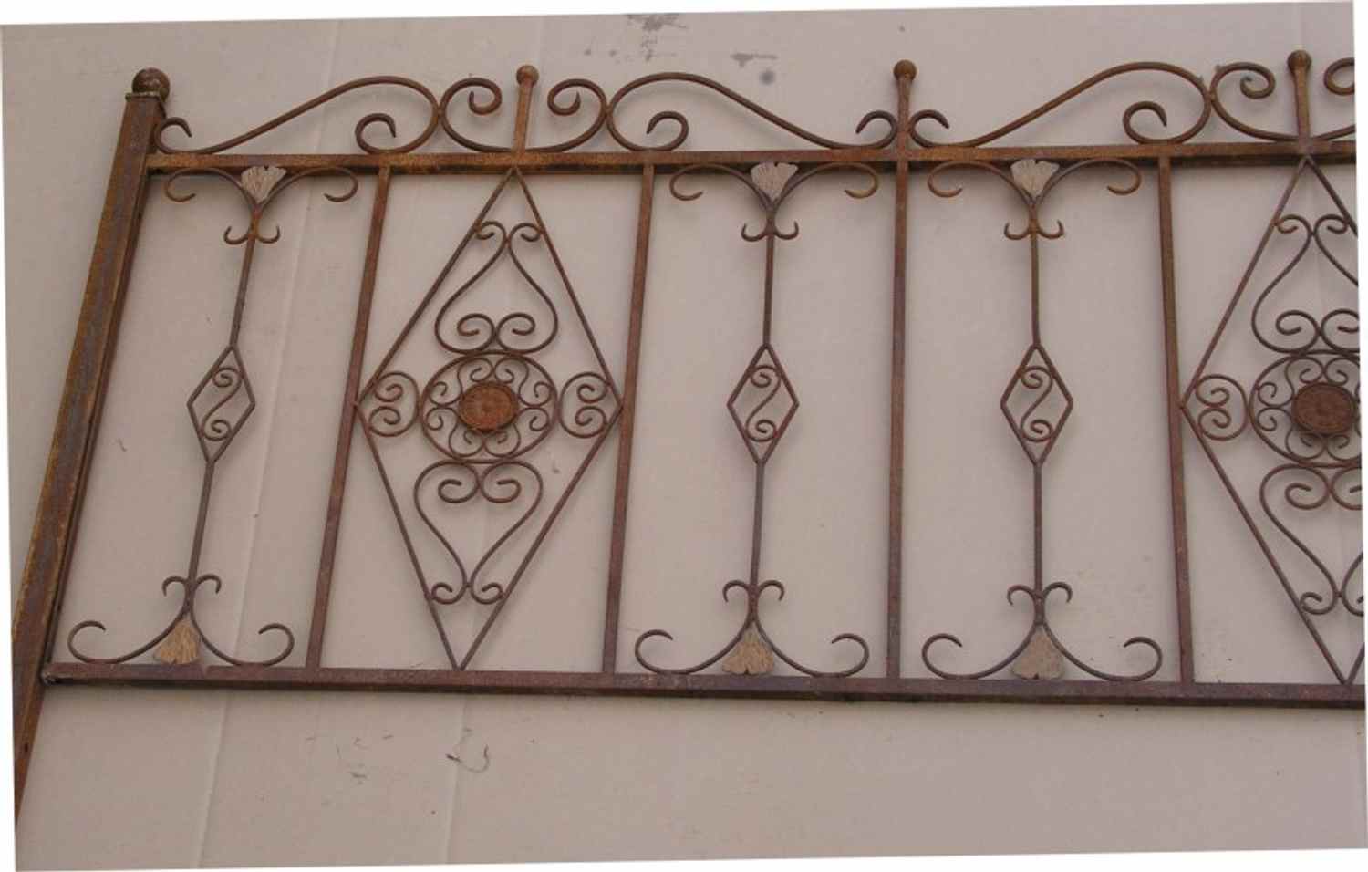 Schmiedeeisen Zaun Eisenzaun Antik Vitoria-Z 190 cm Antik roh rost Schmiedeeisen Zaun Eisenzaun Antik Vitoria-Z 190 cm Antik roh rost