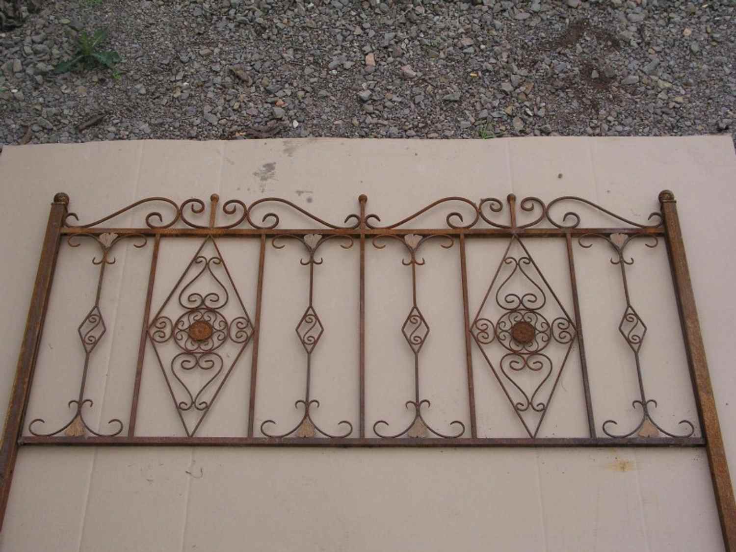 Schmiedeeisen Zaun Eisenzaun Antik Vitoria-Z 190 cm Antik roh rost Schmiedeeisen Zaun Eisenzaun Antik Vitoria-Z 190 cm Antik roh rost