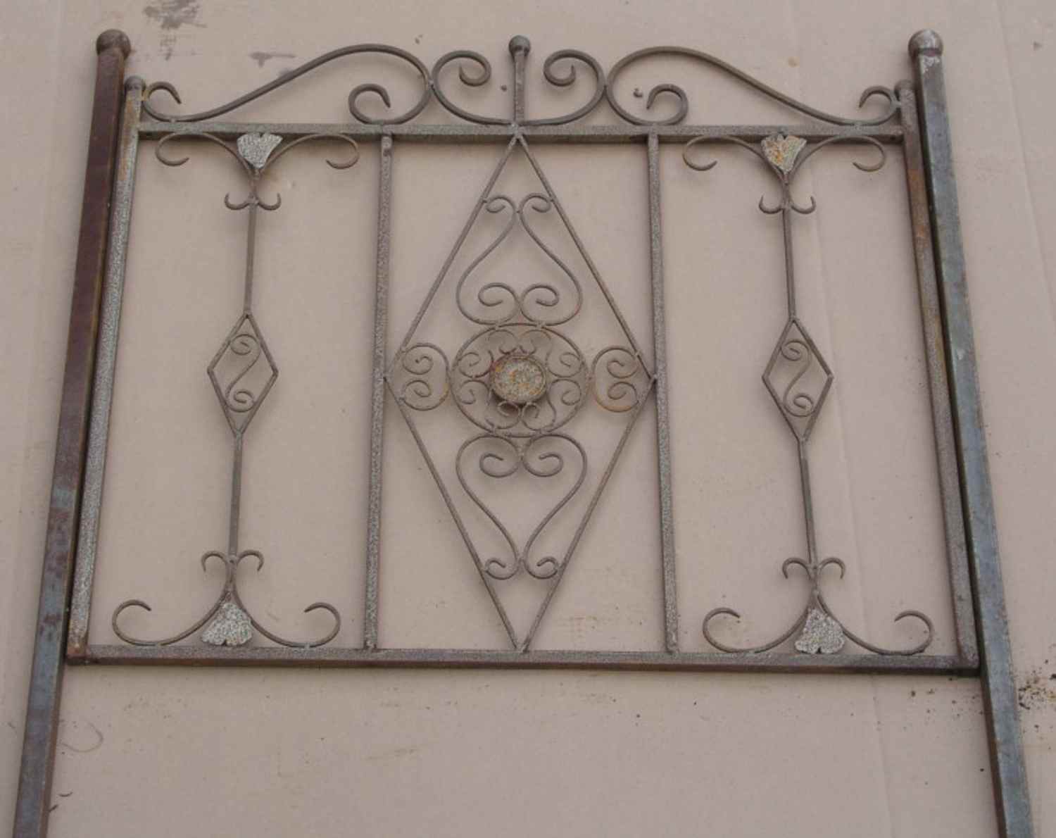 Schmiedeeisen Zaun Rankzaun Vitoria-Z 100 cm roh Rost Antik Schmiedeeisen Zaun Rankzaun Vitoria-Z 100 cm roh Rost Antik