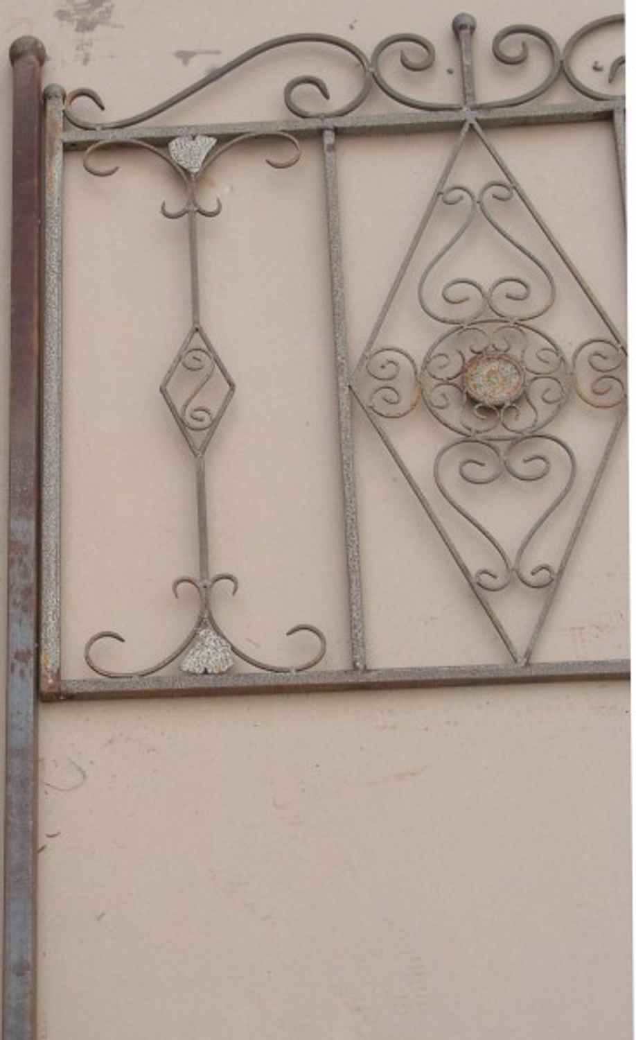 Schmiedeeisen Zaun Rankzaun Vitoria-Z 100 cm roh Rost Antik Schmiedeeisen Zaun Rankzaun Vitoria-Z 100 cm roh Rost Antik