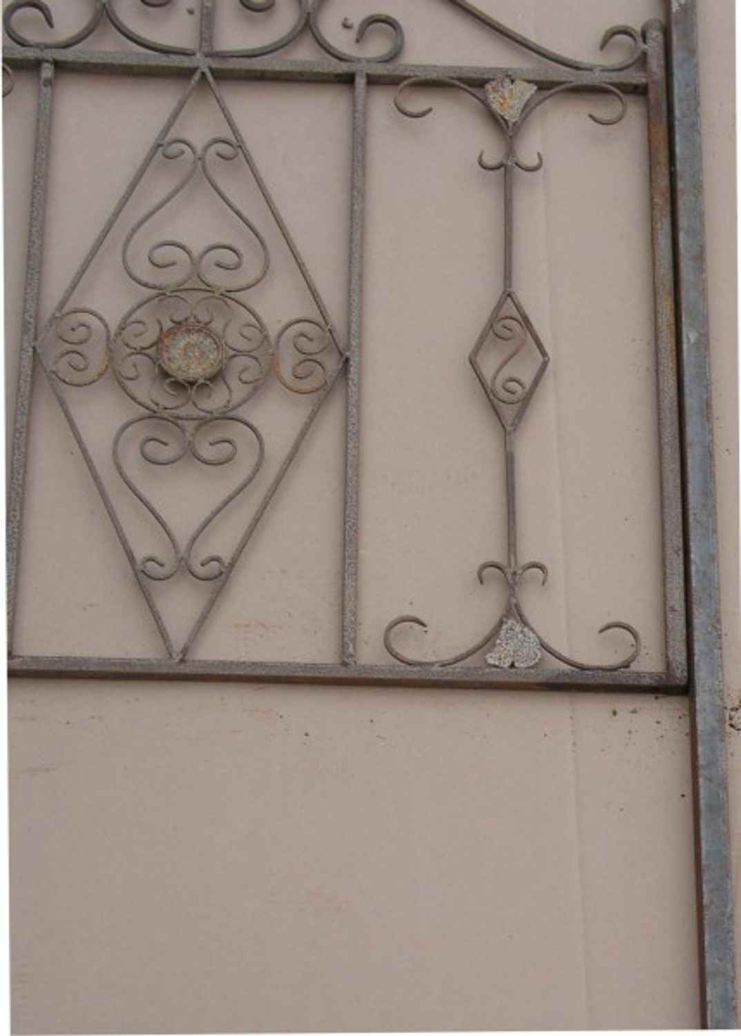 Schmiedeeisen Zaun Rankzaun Vitoria-Z 100 cm roh Rost Antik Schmiedeeisen Zaun Rankzaun Vitoria-Z 100 cm roh Rost Antik