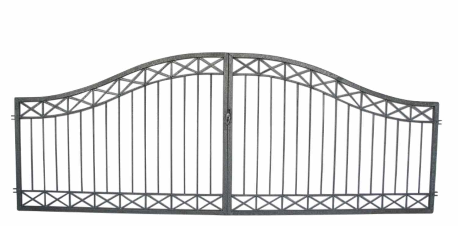 Gartentor Hoftor Einfahrtstor Metall Modern Crossline-GT350 /100R Verzinkt Gartentor Hoftor Einfahrtstor Metall Modern Crossline-GT350 /100R Verzinkt