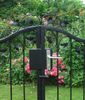 Gartentür Gartentor Tor Pforte Metall Monaco-GT170/100S Schmiedeisen Feuer Verzinkt 170 cm schwarz Detail