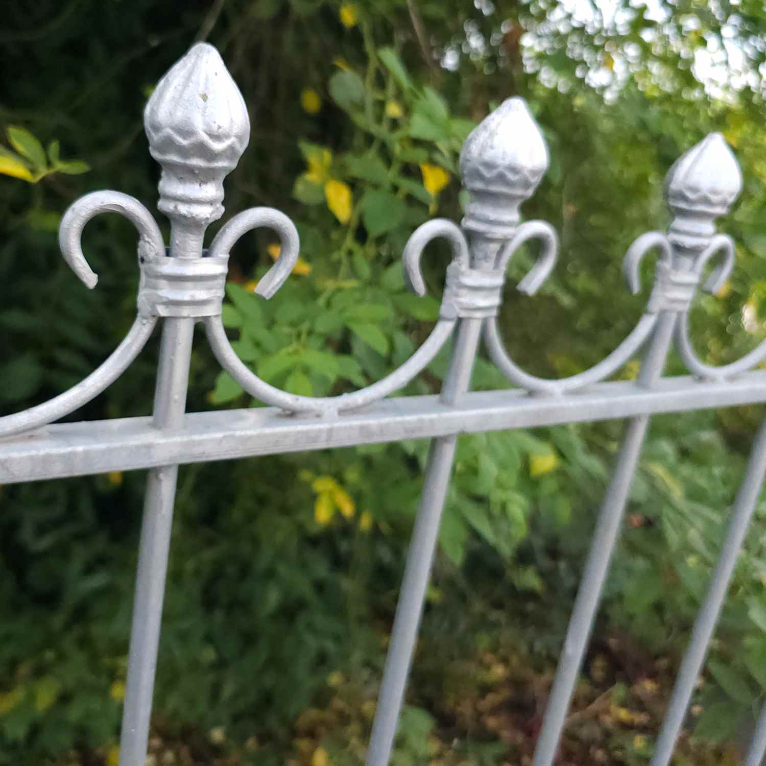 Schmiedeeisen Zaun Eisenzaun Gartenzaun Metallzaun Cassel-Z100/200 Verzinkt Schmiedeeisen Zaun Eisenzaun Gartenzaun Metallzaun Cassel-Z100/200 Verzinkt