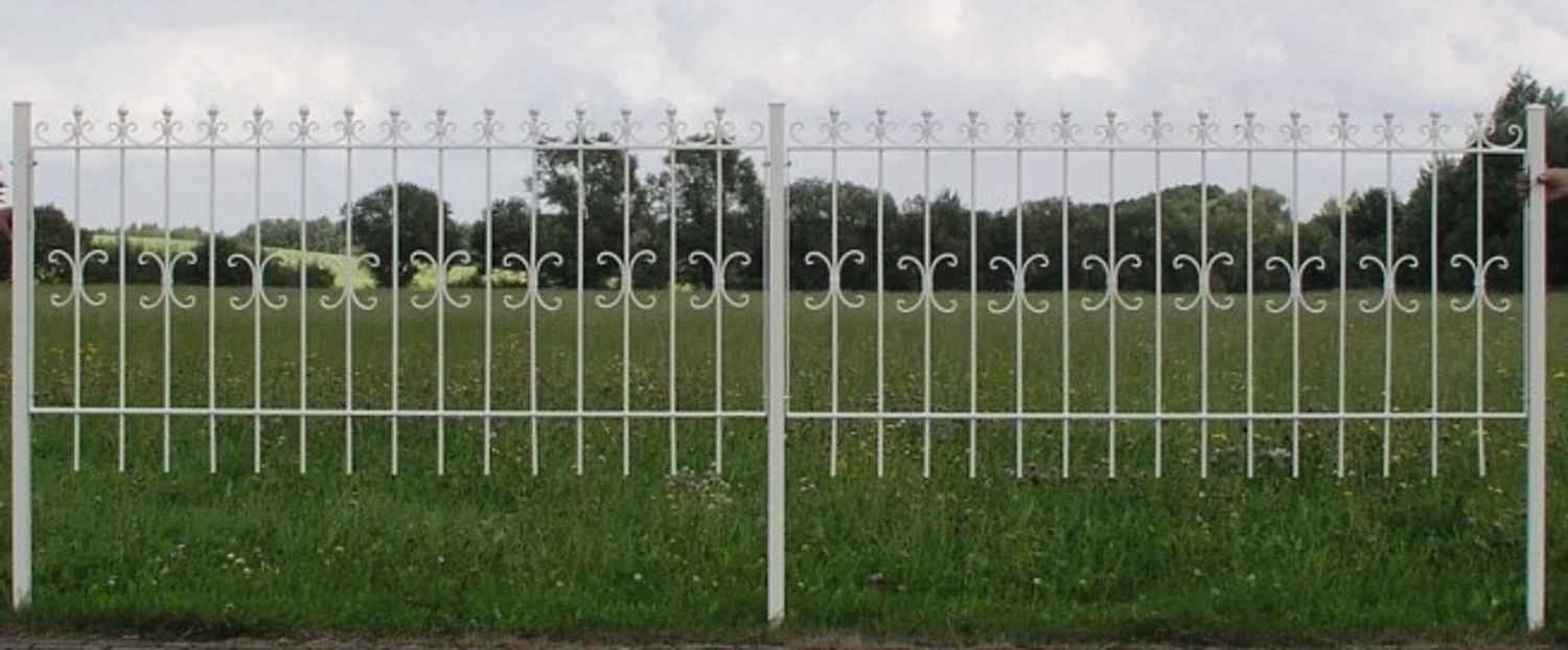 Schmiedeeisen Zaun Eisenzaun Gartenzaun Metallzaun Cassel-Z100/200 Verzinkt Schmiedeeisen Zaun Eisenzaun Gartenzaun Metallzaun Cassel-Z100/200 Verzinkt