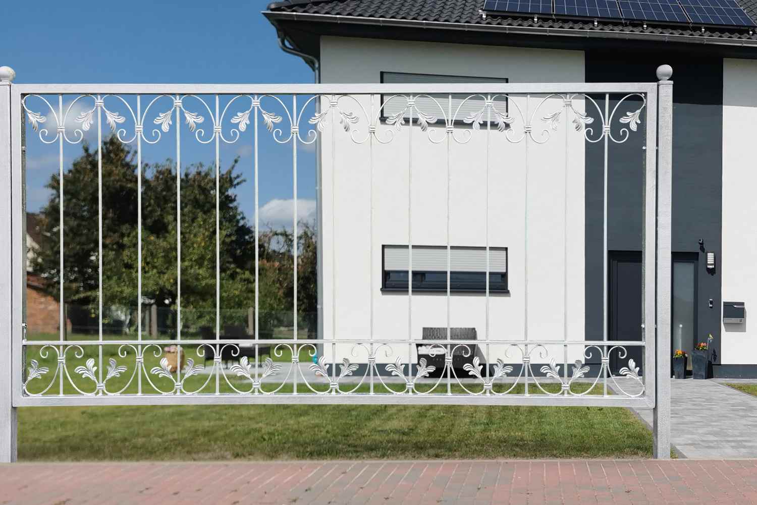 Schmiedeeisen Garten Metall Zaun Zäune Eisen Monaco-Z80/150 Feuer Verzinkt Schmiedeeisen Garten Metall Zaun Zäune Eisen Monaco-Z80/150 Feuer Verzinkt