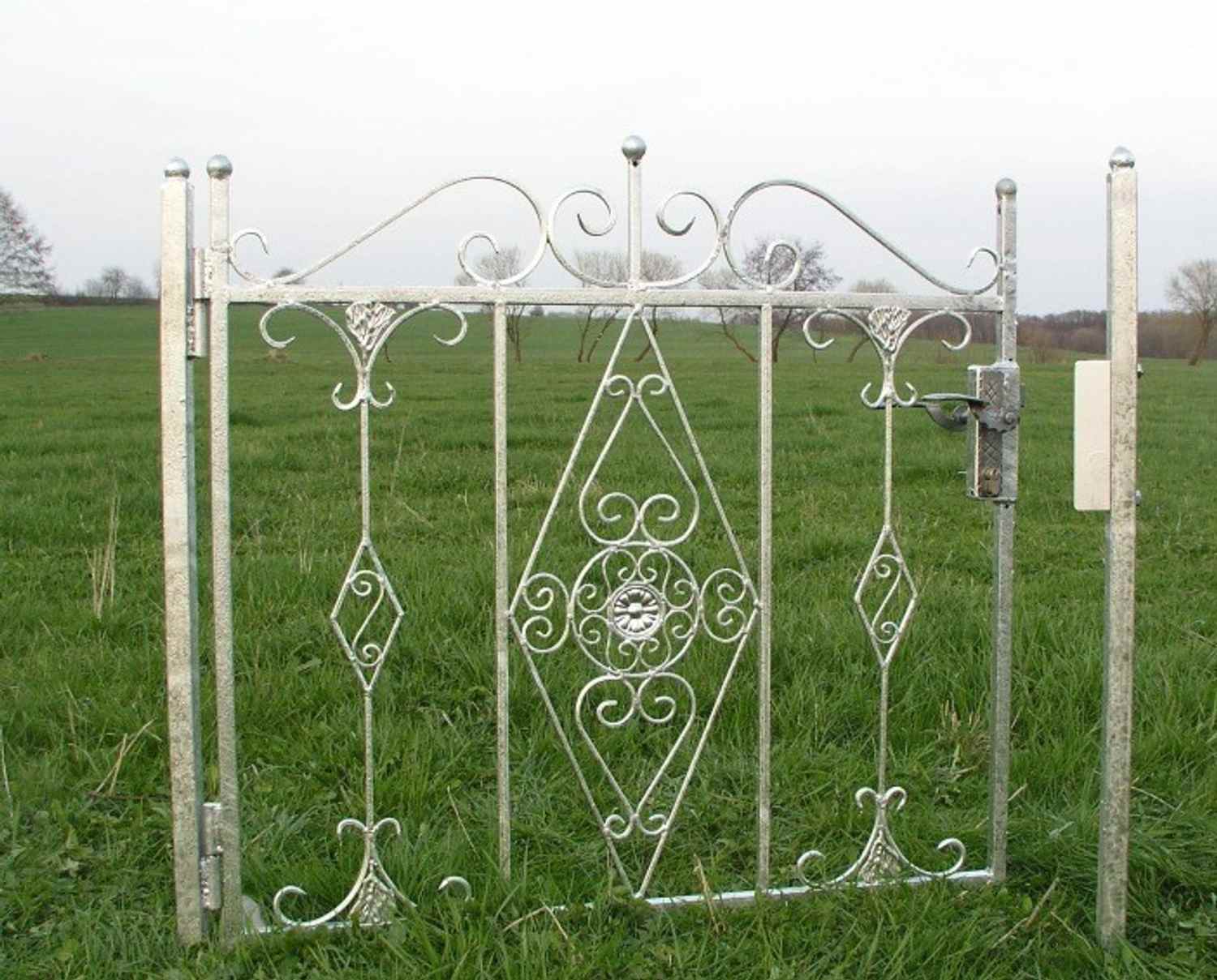 Traumhafte Gartentür Gartenpforte Zauntür Vitoria-GT100/105S Verzinkt P.-Set 40 Traumhafte Gartentür Gartenpforte Zauntür Vitoria-GT100/105S Feuer Verzinkt P.-Set 40 100 cm 1m