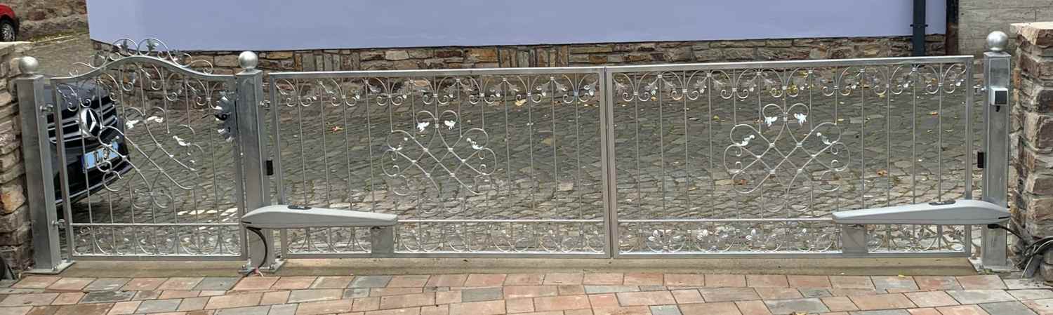 Gartentor Hoftor Metall Monaco-GFT500/120A Premium P-Set 100 Verzinkt Antrieb Gartentor Hoftor Metall Monaco-GFT500/120A Premium P-Set 100 Verzinkt Antrieb