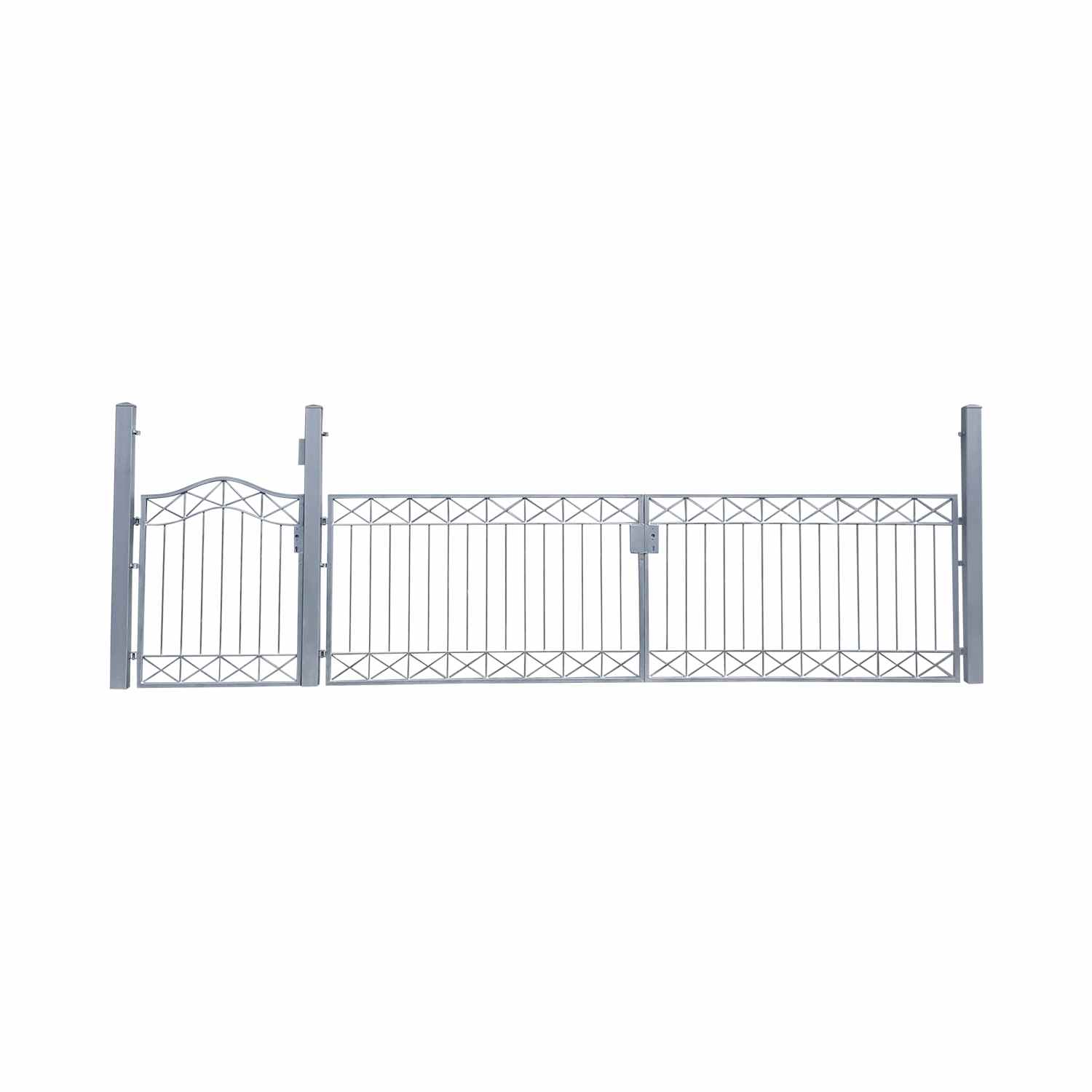Gartentor Hoftor Metall Tor Crossline-GFT500/100A P.-Set 100 Verzinkt Elektrisch Torantrieb Gartentor Hoftor Metall Tor Crossline-GFT500/100A P.-Set 100 Verzinkt Elektrisch Torantrieb