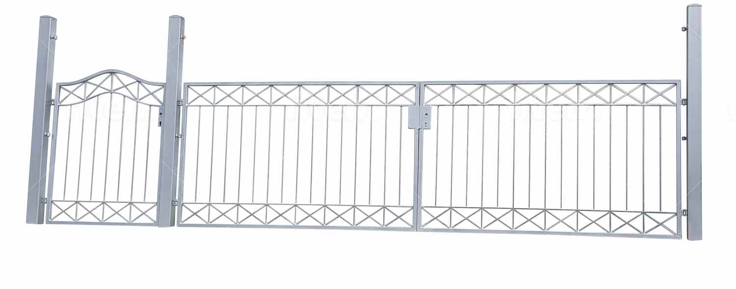 Gartentor Hoftor Metall Tor Crossline-GFT500/100A P.-Set 100 Verzinkt Elektrisch Torantrieb Gartentor Hoftor Metall Tor Crossline-GFT500/100A P.-Set 100 Verzinkt Elektrisch Torantrieb