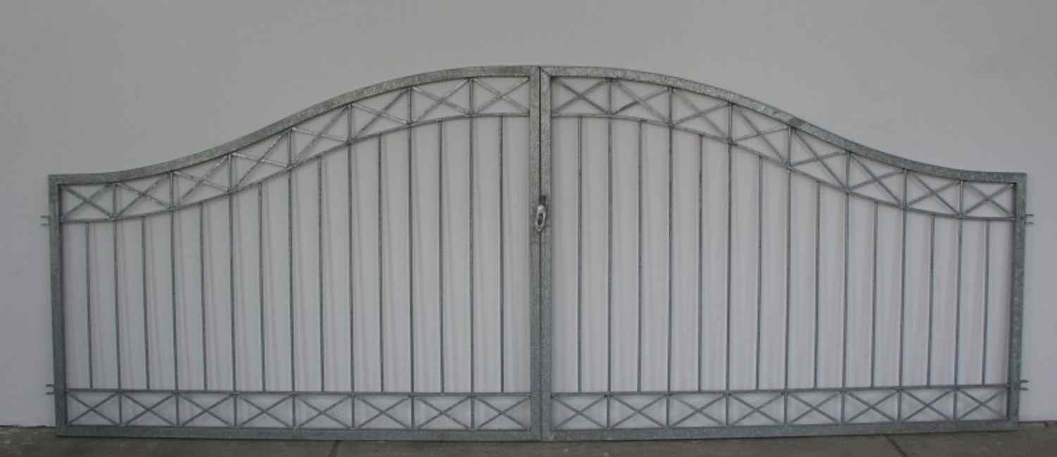 Gartentor Hoftor Tor Metall Crossline-GT450/100A Feuer Verzinkt mit Torantrieb Gartentor Hoftor Tor Metall Crossline-GT450/100A Feuer Verzinkt mit Torantrieb