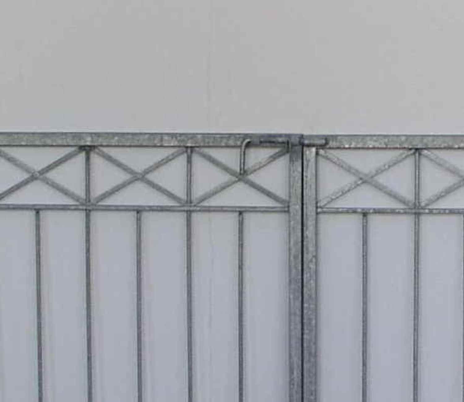 Gartentor Hoftor Einfahrtstor Metall modern Crossline-FT400/80R P.-Set 100 Feuer Verzinkt Gartentor Hoftor Einfahrtstor Metall modern Crossline-FT400/80R P.-Set 100 Feuer Verzinkt