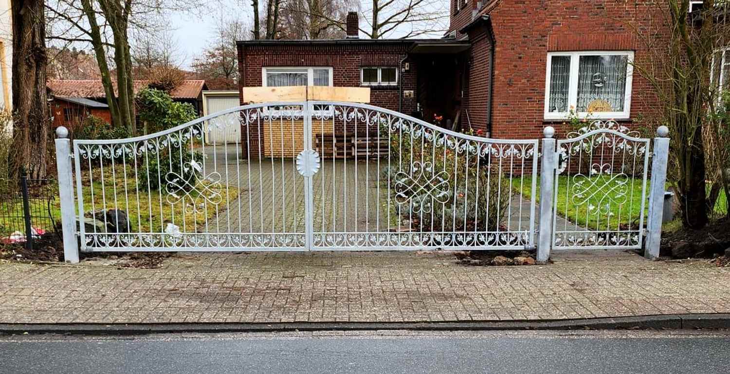 Gartentor Hoftor Tor Metall Schmiedeeisen Monaco-GT500/100A Verzinkt mit Torantriebsset komplett Einfahrtstor Automatik Tor Torantrieb P.-Set 120 Gartentor Hoftor Tor Metall Schmiedeeisen Monaco-GT500/100A Verzinkt mit Torantriebsset komplett Einfahrtstor Automatik Tor Torantrieb P.-Set 120