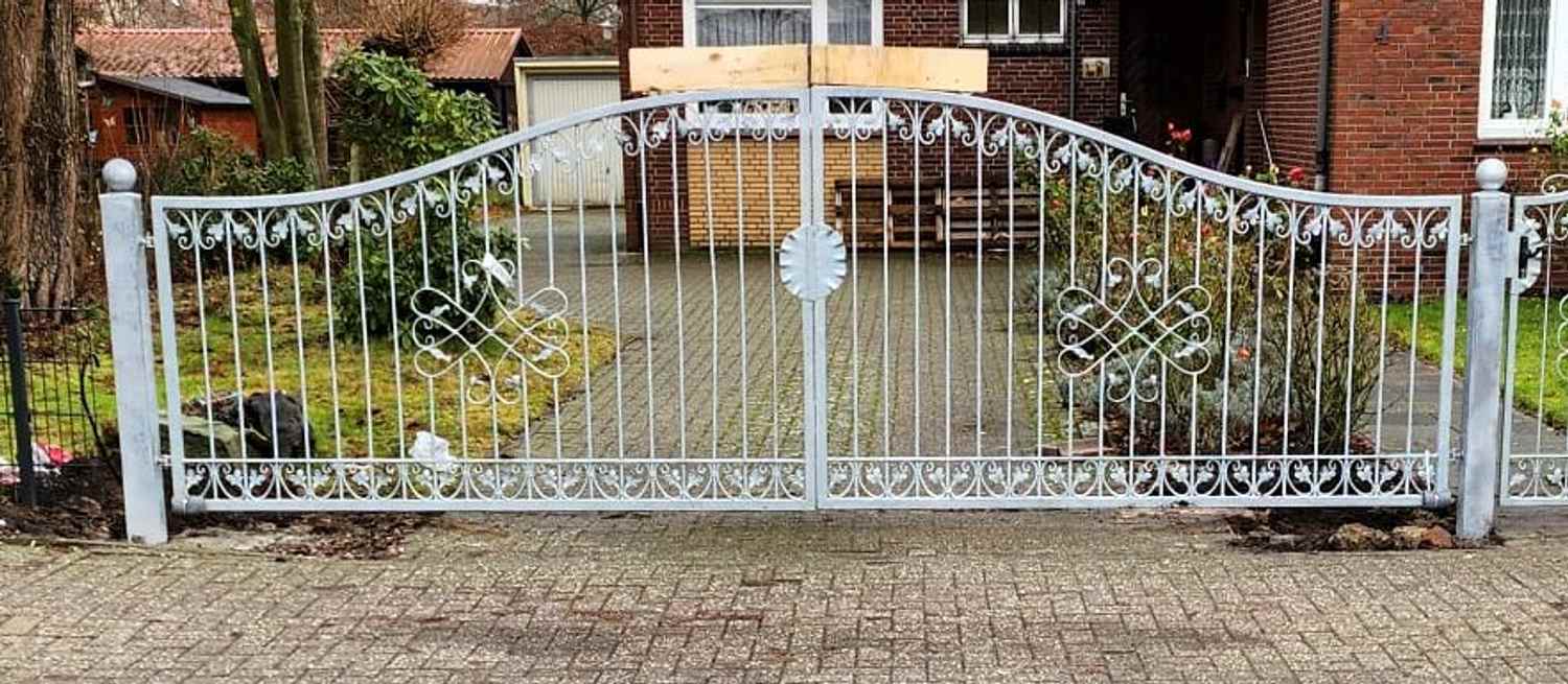 Gartentor Hoftor Tor Metall Schmiedeeisen Monaco-GT500/100A Verzinkt mit Torantriebsset komplett Einfahrtstor Automatik Tor Torantrieb P.-Set 120 Gartentor Hoftor Tor Metall Schmiedeeisen Monaco-GT500/100A Verzinkt mit Torantriebsset komplett Einfahrtstor Automatik Tor Torantrieb P.-Set 120