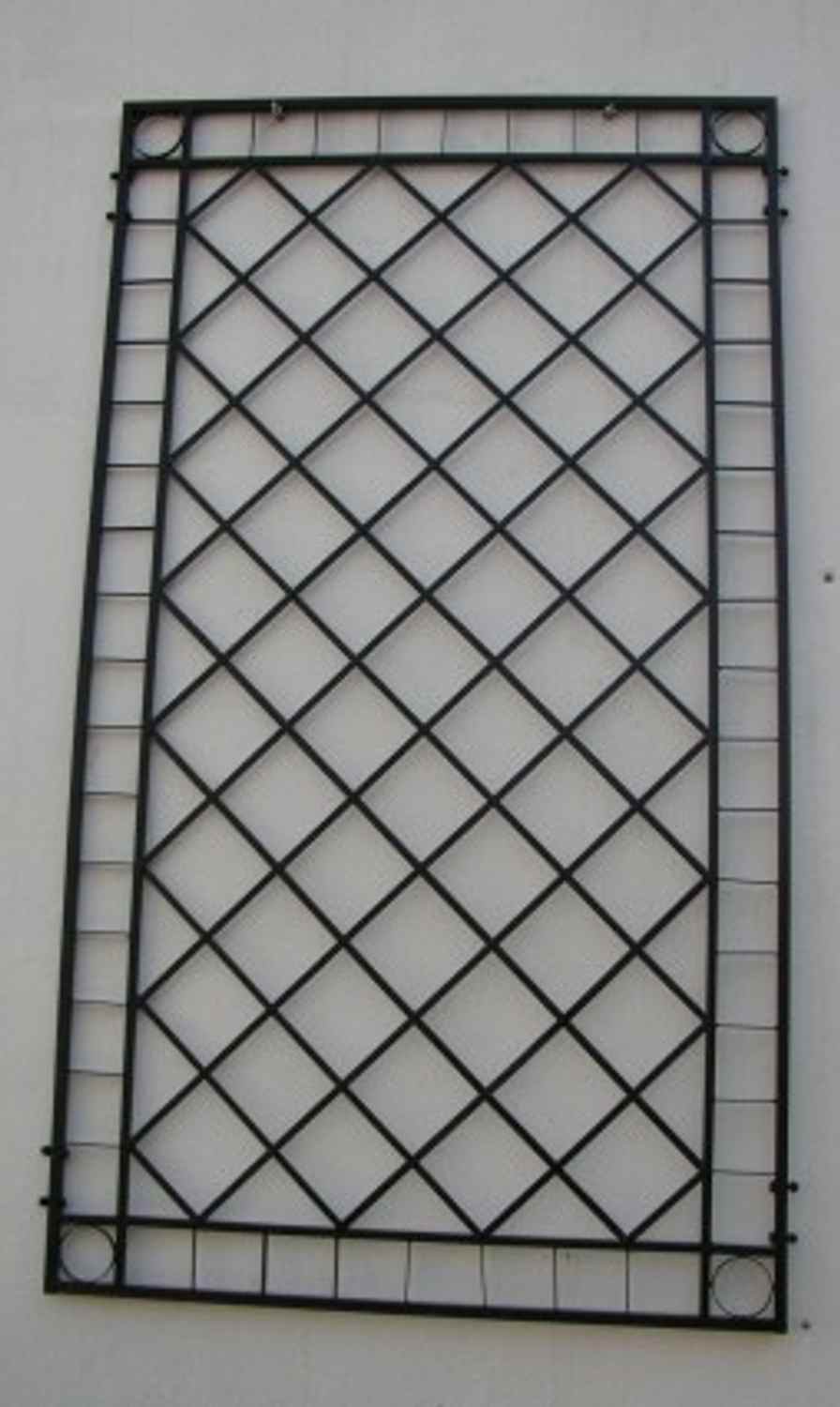 Rankgitter Rankhilfe Wandgitter Meran 100 180 Feuer Verzinkt schwarz PULVER DUPLEX 