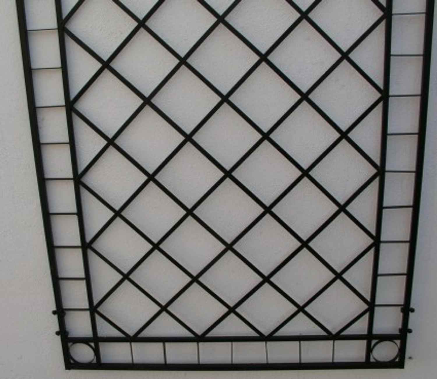Rankgitter Rankhilfe Wandgitter Meran 100 180 Feuer Verzinkt schwarz PULVER DUPLEX 