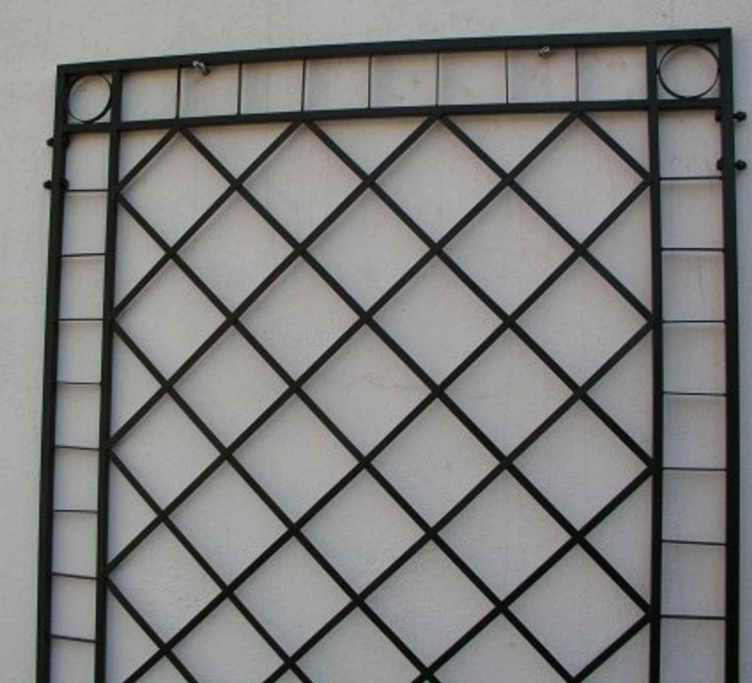 Rankgitter Rankhilfe Wandgitter Meran 100 180 Feuer Verzinkt schwarz PULVER DUPLEX 