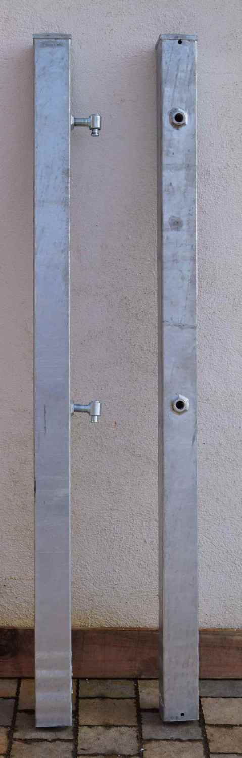 Metall Stahl Torpfosten Stahlpfosten 80 2 150 mit Kappe und Zierkugel Roh Rost Metall Stahl Torpfosten Stahlpfosten 80 2 150 mit Kappe und Zierkugel Roh Rost