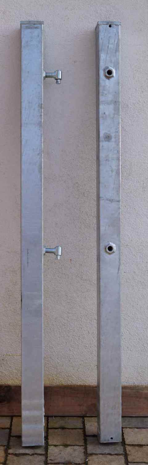 Metall Stahl Torpfosten Stahlpfosten 80 2 150 mit Kappe und Zierkugel Roh Rost Metall Stahl Torpfosten Stahlpfosten 80 2 150 mit Kappe und Zierkugel Roh Rost