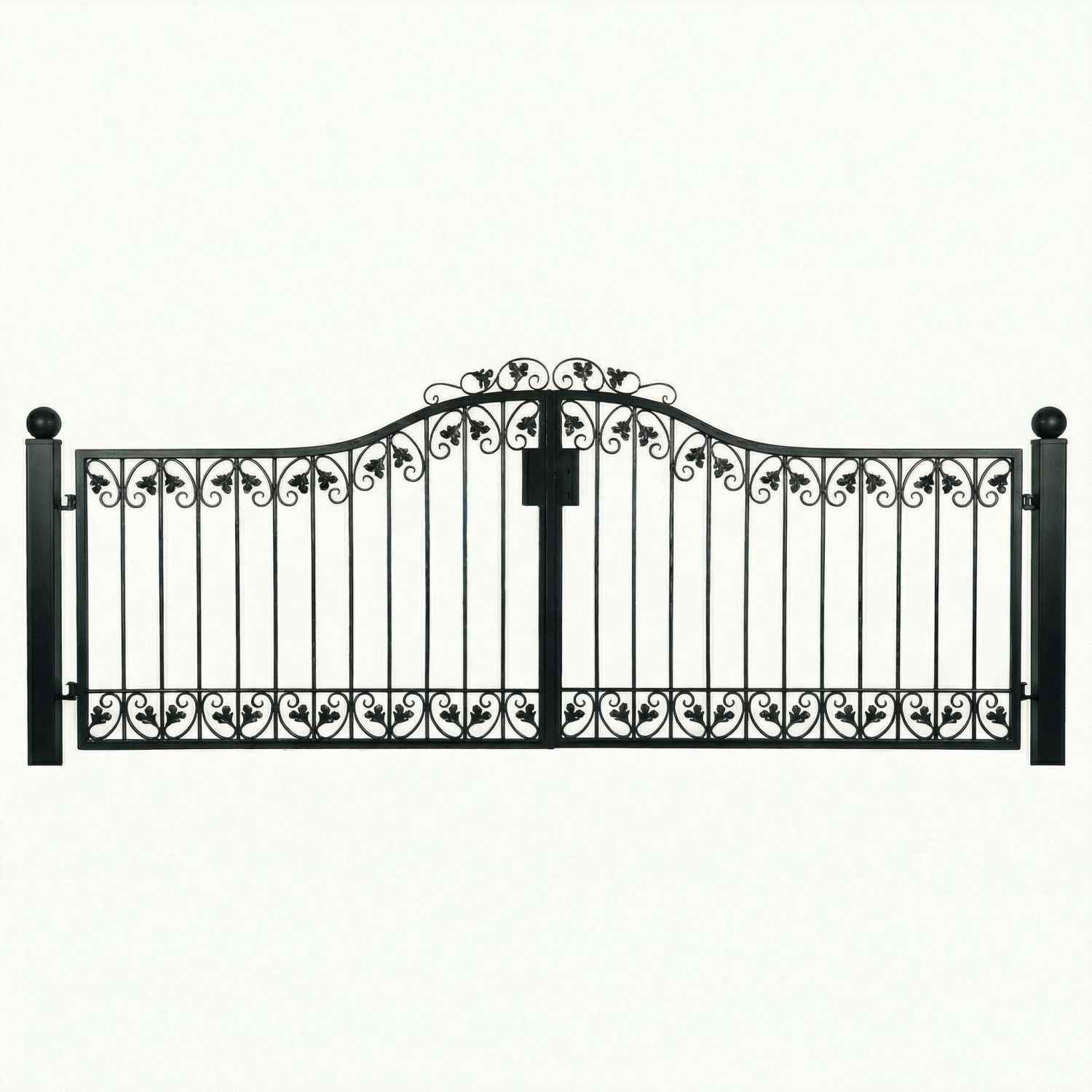 Gartentor Metall Schmiedeeisen Monaco-GT300/100/30S Schloss P.-Set 80 Pulverbeschichtet Gartentor Metall Schmiedeeisen Monaco-GT300/100/30S Schloss P.-Set 80 Pulverbeschichtet