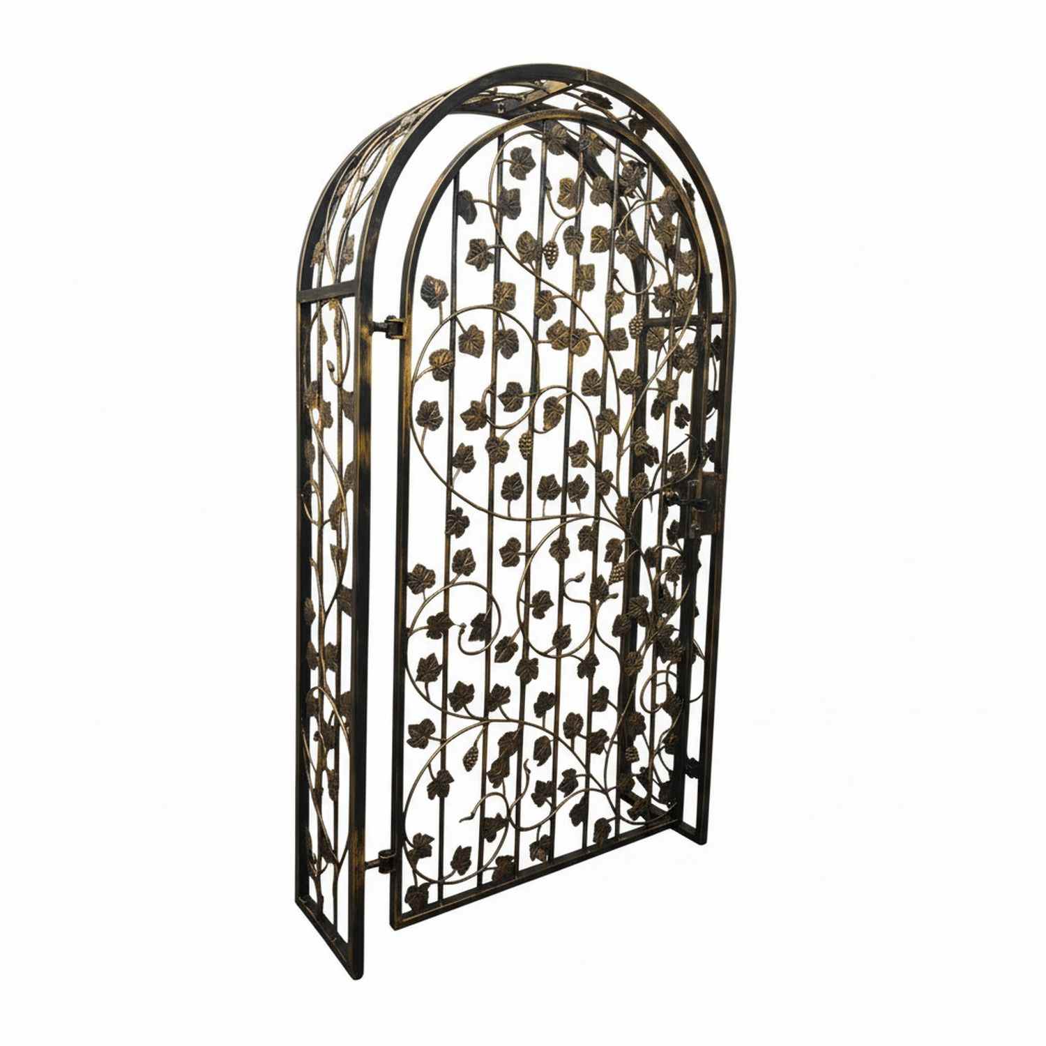 Gartentür Pforte Rosenbogen mit Tür Bachus-RBGT-RBSR 100/220/40 Schloss Verzinkt Duplex pulverbeschichtet Gartentür Pforte Rosenbogen mit Tür Bachus-RBGT-RBSR 100/220/40 Schloss Verzinkt Duplex pulverbeschichtet