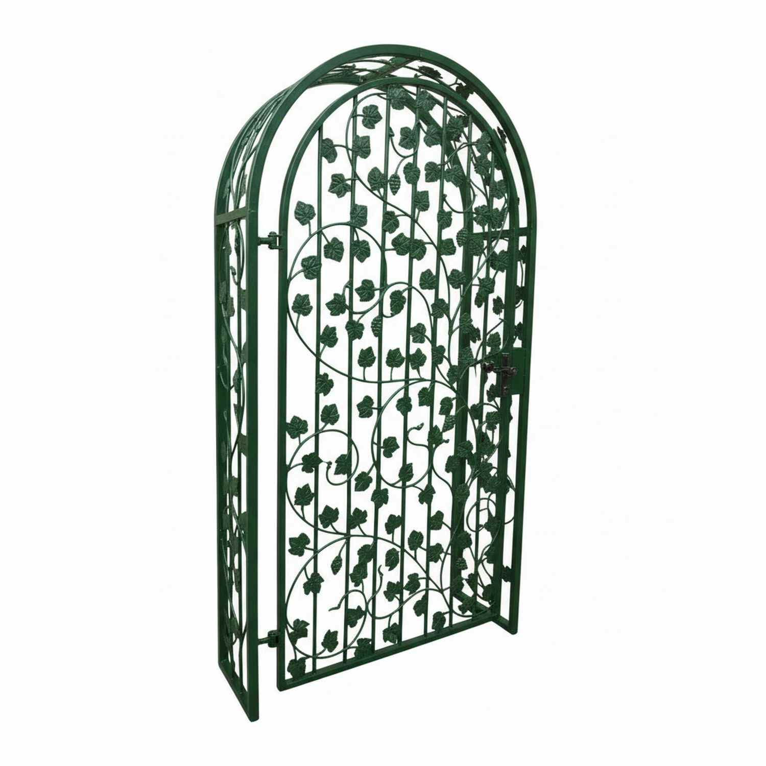 Gartentür Pforte Rosenbogen mit Tür Bachus-RBGT-RBSR 100/220/40 Schloss Verzinkt Duplex pulverbeschichtet Gartentür Pforte Rosenbogen mit Tür Bachus-RBGT-RBSR 100/220/40 Schloss Verzinkt Duplex pulverbeschichtet