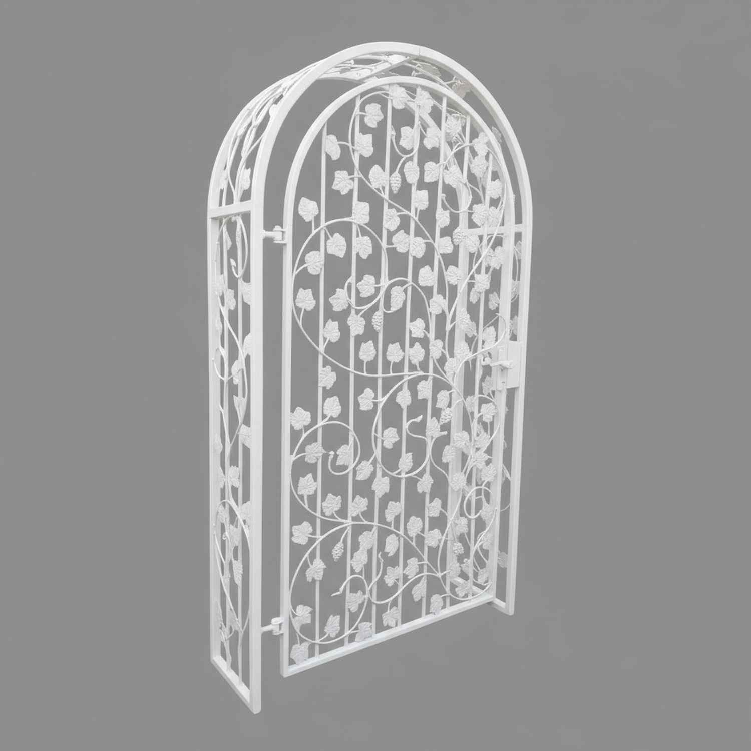 Gartentür Pforte Rosenbogen mit Tür Bachus-RBGT-RBSR 100/220/40 Schloss Verzinkt Duplex pulverbeschichtet Gartentür Pforte Rosenbogen mit Tür Bachus-RBGT-RBSR 100/220/40 Schloss Verzinkt Duplex pulverbeschichtet