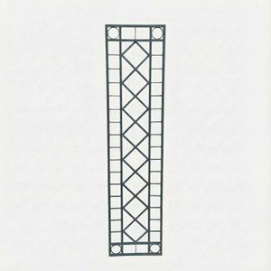 Rankgitter Meran Metall 100 × 175 cm feuerverzinkt & pulverbeschichtet, Anthrazit-Grau RAL 7016 – Vorderansicht Rankgitter Meran Metall 100 × 175 cm feuerverzinkt & pulverbeschichtet, Anthrazit-Grau RAL 7016 – Vorderansicht