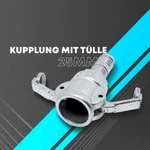 Kupplung 25 V MT Stahl mit Tülle für Stahlbandeinbindung 1496 Kupplung 25 V MT Stahl mit Tülle für Stahlbandeinbindung 1496