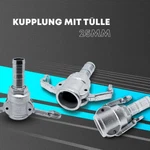 Kupplung 25 V MT Stahl mit Tülle für Stahlbandeinbindung 1496 Kupplung 25 V MT Stahl mit Tülle für Stahlbandeinbindung 1496