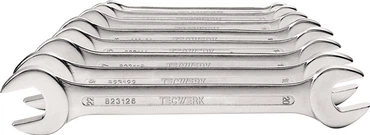 Doppelmaulschlüssel-Satz 12-teilig SW6-32 mm CV-Stahl verchromt