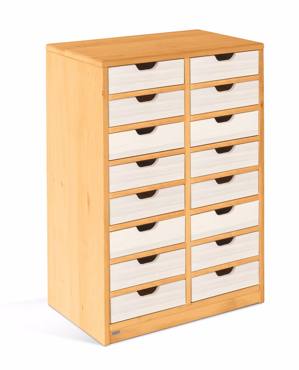 Robin Regal schmal Set 7, mit Schubladen Robin Regal schmal Set 7, mit Schubladen
