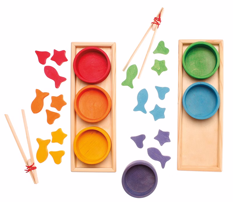 Sortierspiel Regenbogenschälchen, Grimm's Sortierspiel Regenbogenschälchen, Grimm's
