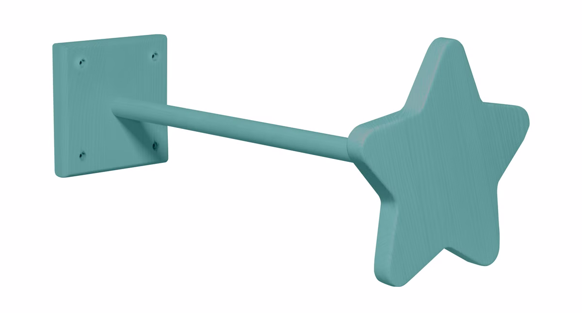 Betthimmel-Halter Stern aus Massivholz 44 cm Betthimmel-Halter Stern aus Massivholz 44 cm