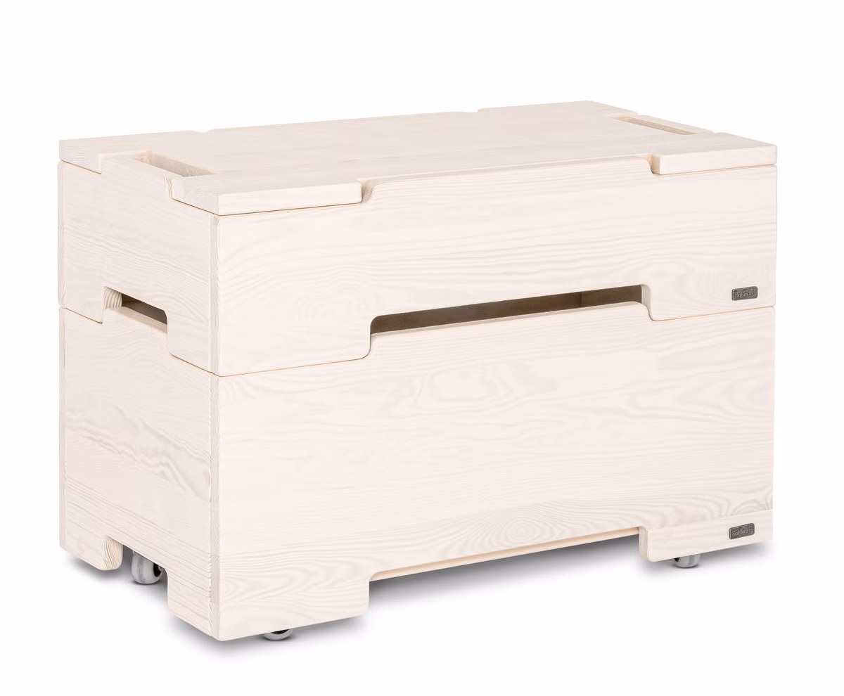 Spar-Set Kai Stapelboxen mit Rollen und Deckel Spar-Set Kai Stapelboxen mit Rollen und Deckel