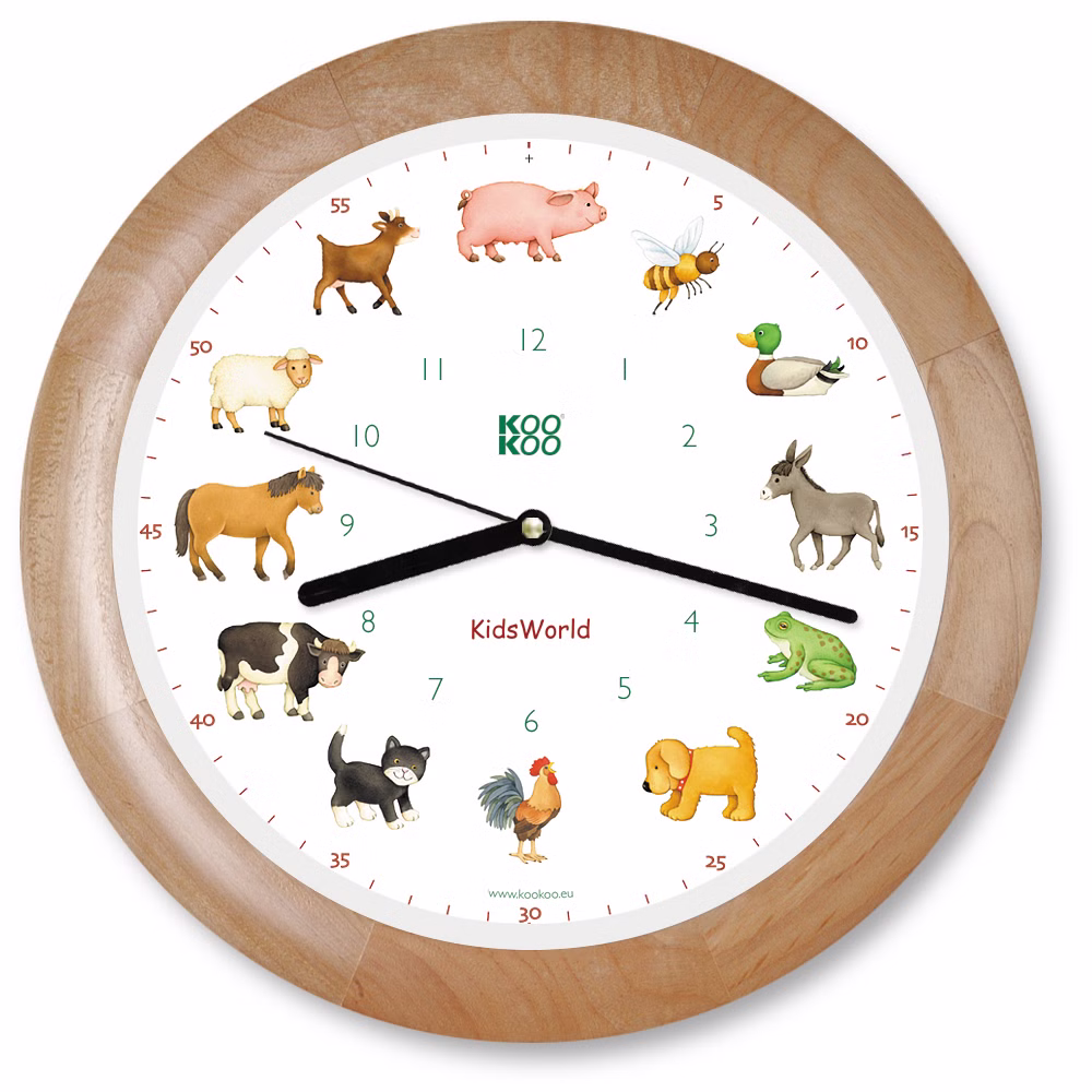 Wanduhr Bauernhoftiere Wanduhr Bauernhoftiere