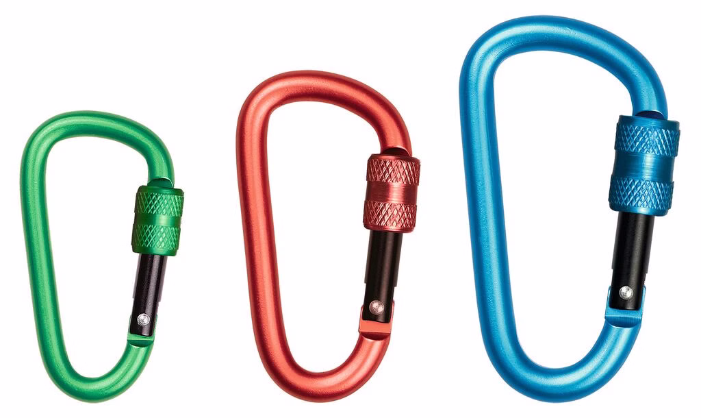 Karabiner mit Schraubverschluss Karabiner mit Schraubverschluss