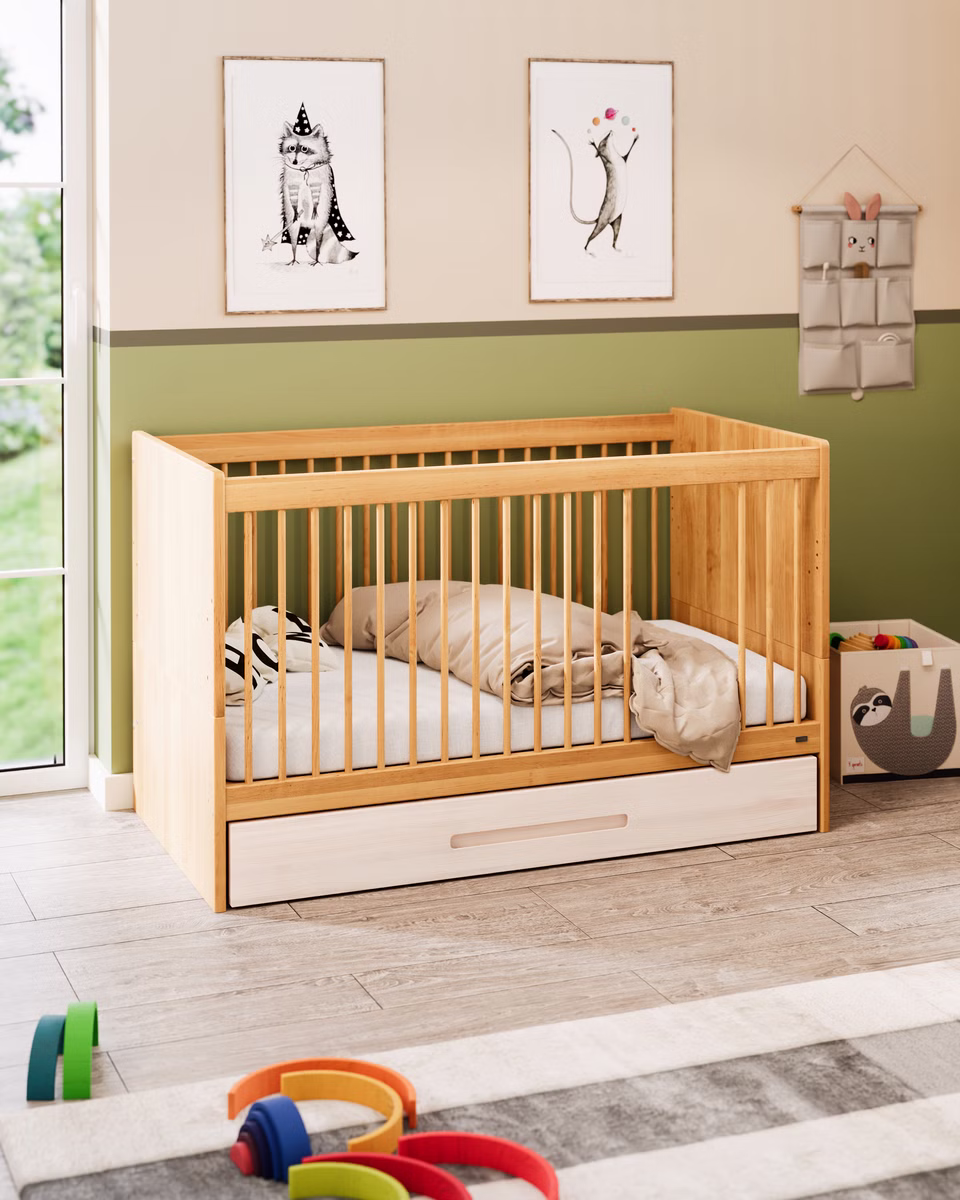 Lina Babybett 70x140 cm mit Bettkasten Lina Babybett 70x140 cm mit Bettkasten sb