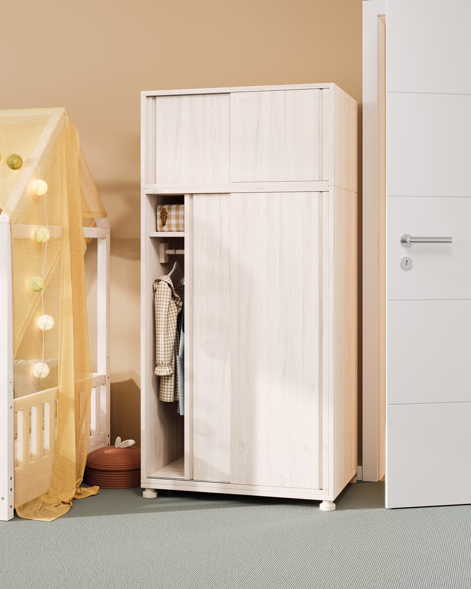 Set Laura Schiebetürenschrank 55 cm Tiefe Set Laura Schiebetürenschrank 55 cm Tiefe