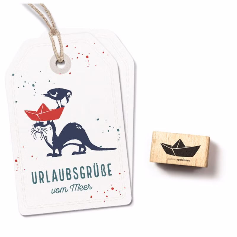 Stempel Papierboot Stempel Papierboot